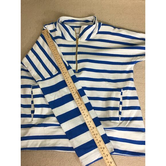 Addison Bay Women Nautical Striped Mock Neck Pullover Sz. XS NWT Beach … - Picture 8 of 12